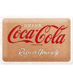 Coca Cola Refresh Yourself Blechschilder 20x30cm