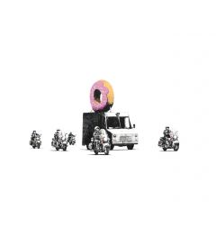 Donut Truck Banksy Art Print 40x50cm