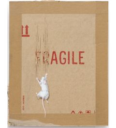 Fragile Rat Banksy Art Print 40x50cm