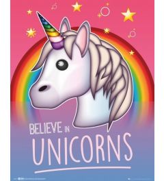 Emoji Poster I Believe In Unicorns 40x50cm