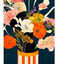 Kleurrijke Bloemen Kunstdruk 40x50cm