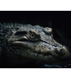 Krokodil Portret Kunstdruk 40x50cm
