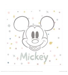 Mickey And Friends M Is For Mickey Art Print 40x40cm
