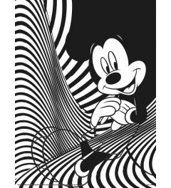 Mickey Muse Linear Art Print 30x40cm