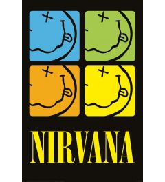 Nirvana Smiley Squares Poster 61x91.5cm