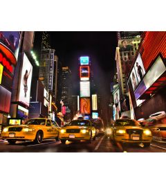 Yellow Cabs at Times Square