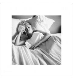 Marilyn Monroe Bed Art Print 40x40cm