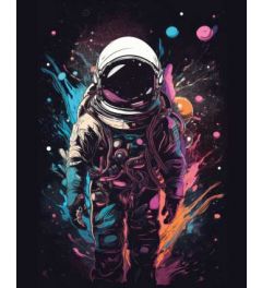 Neon Astronaut Art Print 40x50cm