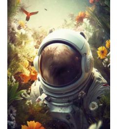 Botanic Astronaut Art Print 40x50cm