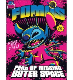 Stitch Comic Space Art Print 30x40cm