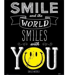 Smiley Poster World Smiles With You Poster 40x50cm