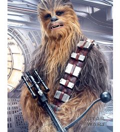 Star Wars The Last Jedi Chewbacca Bowcaster Poster 40x50cm