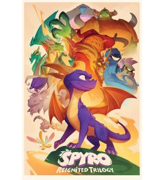Spyro Animated Style Poster 61x91.5cm