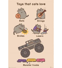 Pusheen Toys for Cats Poster 61x91.5cm