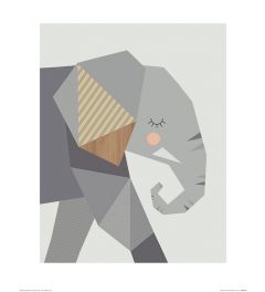 Elefant Art Print Little Design Haus 40x50cm