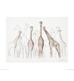 Giraffen Art Print Aimee Del Valle 40x50cm