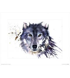 Sneeuw Wolf Print 30x40cm
