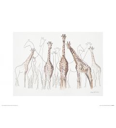 Giraffen Art Print Aimee Del Valle 30x40cm