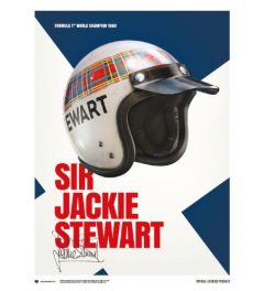Sir Jackie Stewart Helm 1969 Art Print 40x50cm