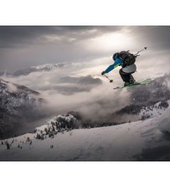 Ski Jump Kunstdruk 40x50cm