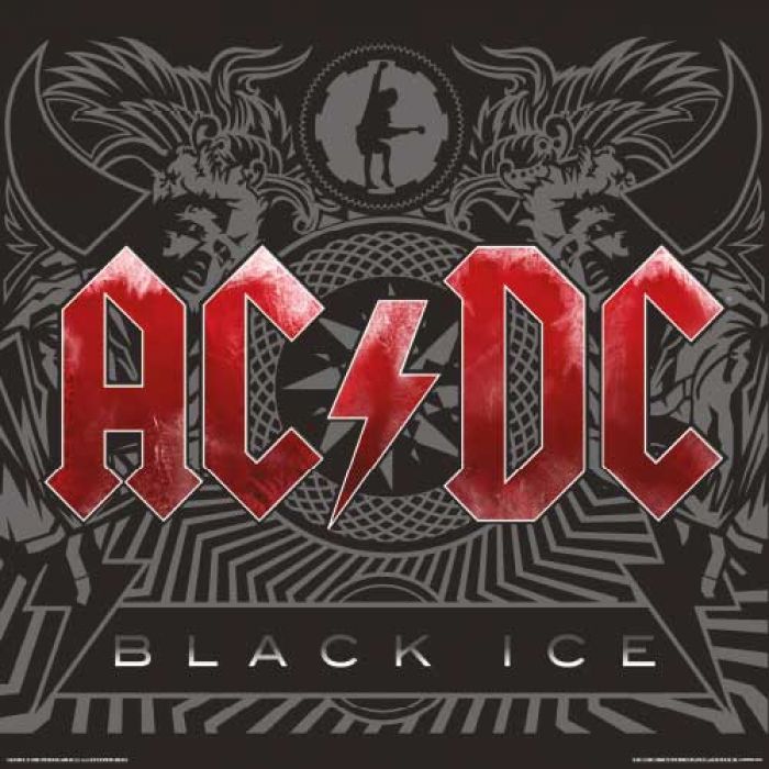 AC/DC Black Ice Album Cover 30.5x30.5cm