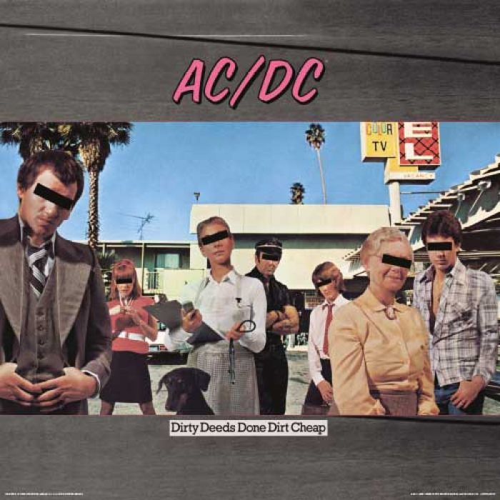 AC/DC Dirty Deeds Done Dirt Cheap Album Cover 30.5x30.5cm