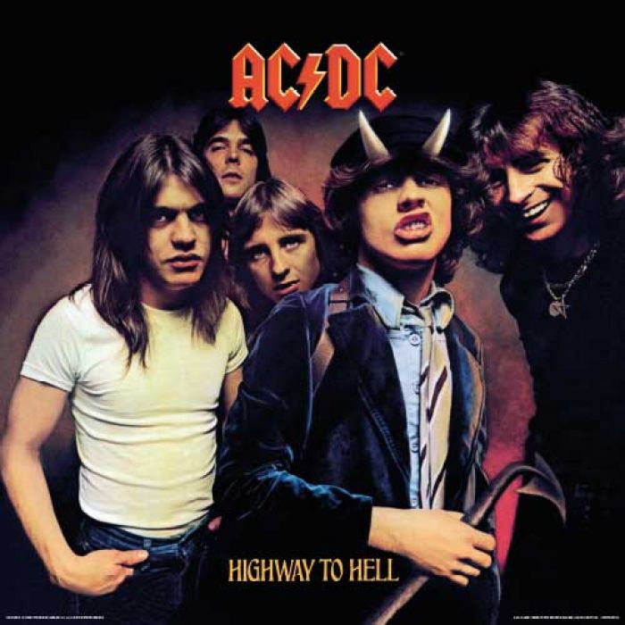 AC/DC Highway to Hell Album Cover 30.5x30.5cm