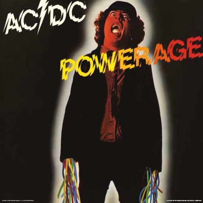 AC/DC Powerage Album Cover 30.5x30.5cm