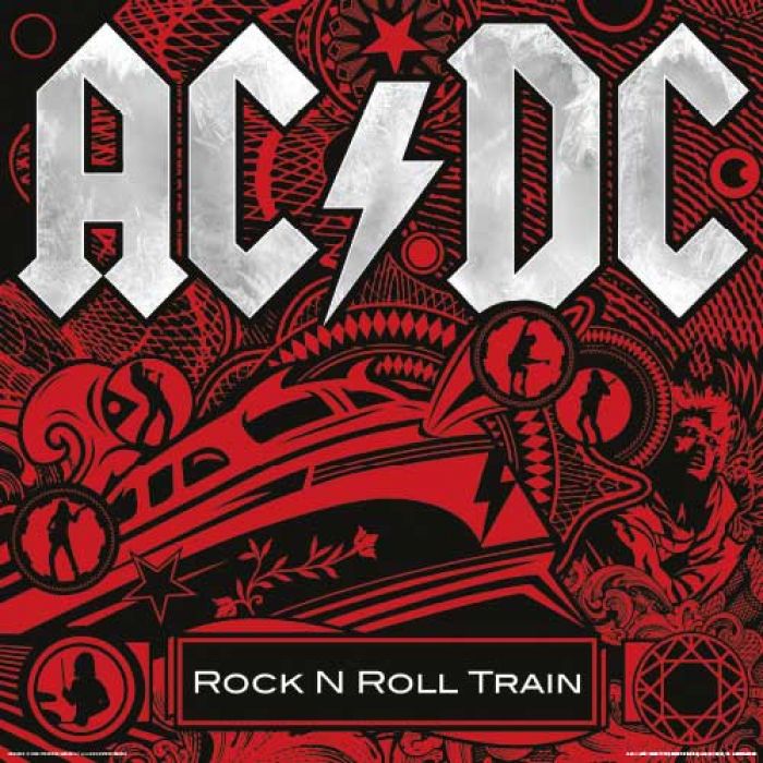AC/DC Rock N Roll Train Album Cover 30.5x30.5cm