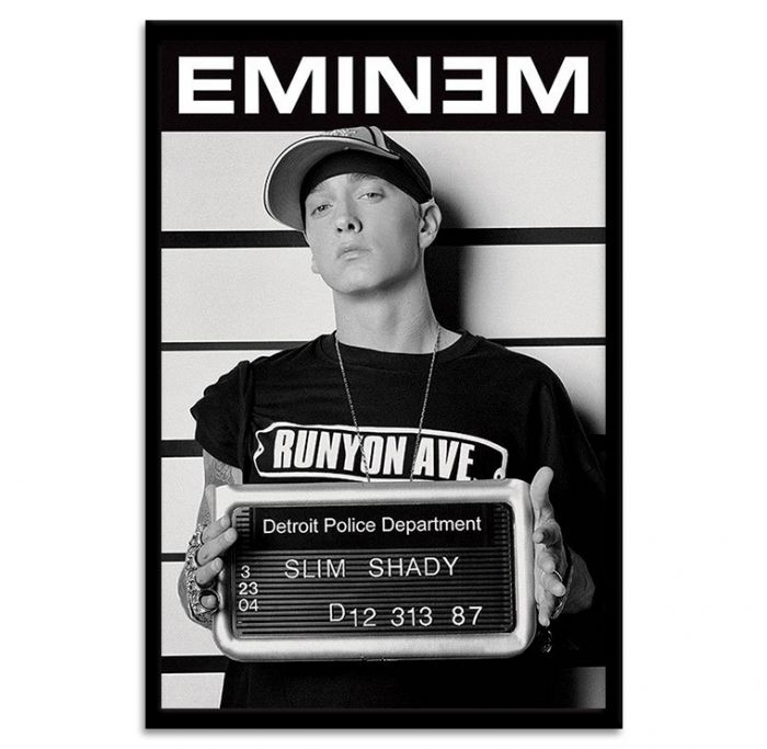 Ingelijste Poster Eminem Mugshot 61x91.5cm
