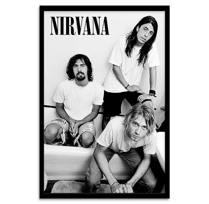 Ingelijste Poster Nirvana Bathroom 61x91.5cm